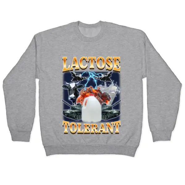Ribbed Raccoon Crewneck Sweatshirt