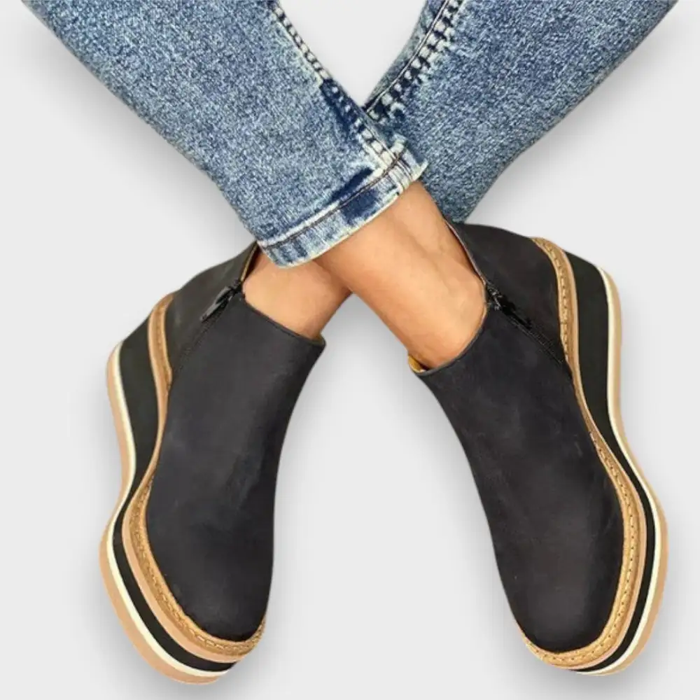 Waterproof Platform Wedge Ankle Boots
