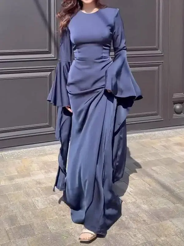 Resort Ruffle Sleeve Maxi Dress