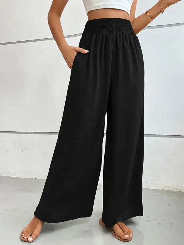 Clean Flared Wide Leg Pants