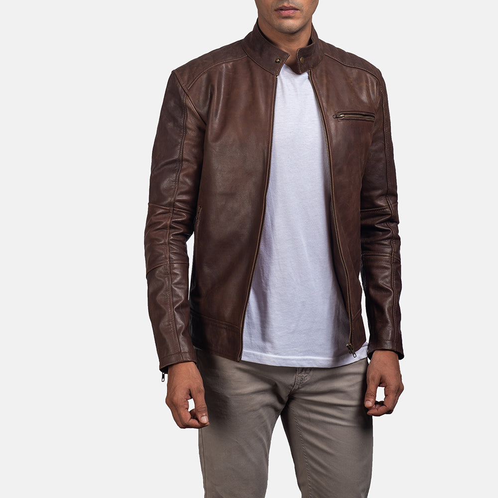 Men's Biker Leather Jacket