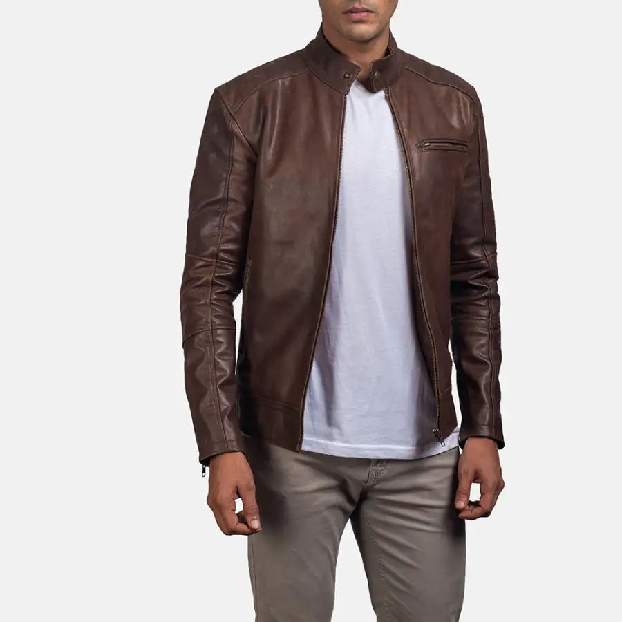 Men's Biker Leather Jacket