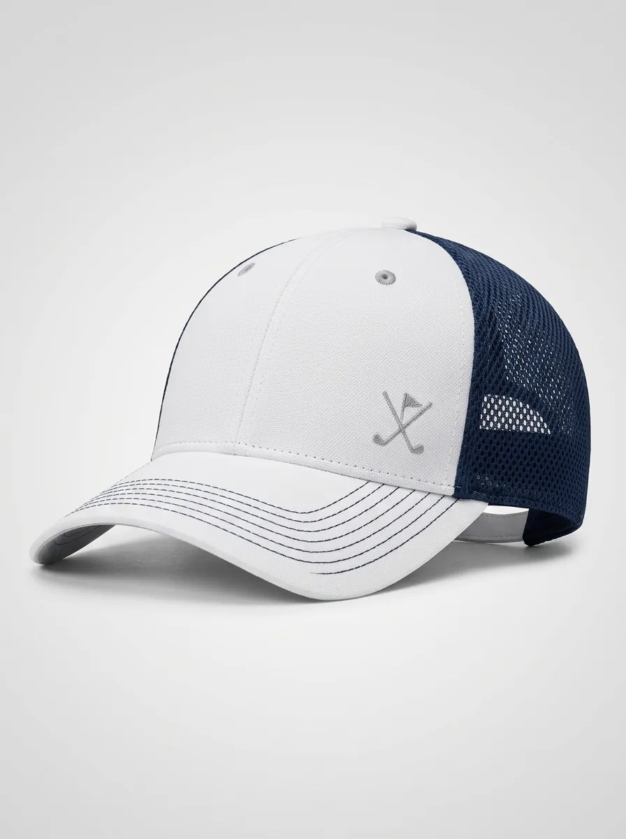 Unisex Equestrian Lover Crossed Horse Whip Printed Mesh Cap
