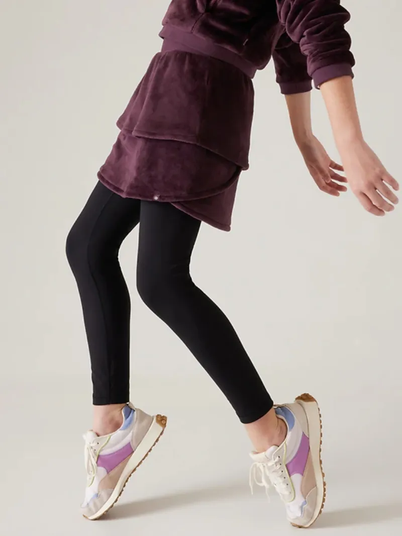 Burgundy Layered Skirt For Edgy Casual Style