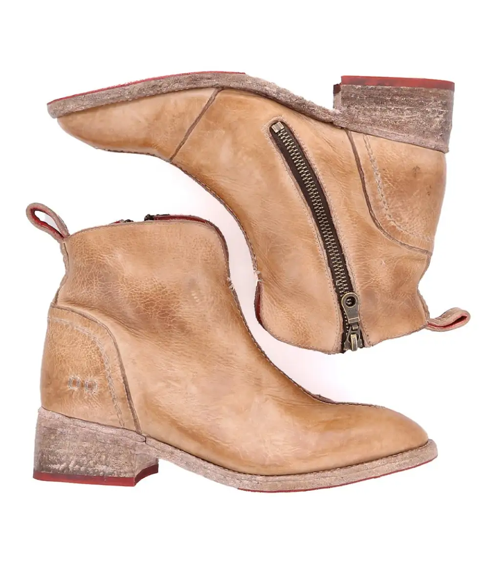 Pull-Tab Refined Ankle Boots