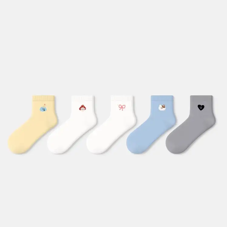 Whimsical Cartoon Animal Ankle Socks