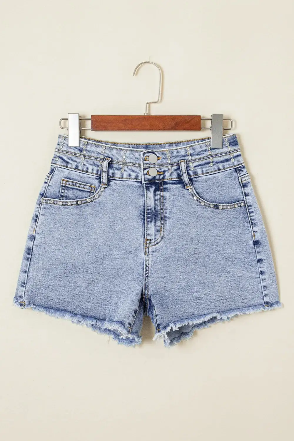 Laid Back Raw Hem Shorts