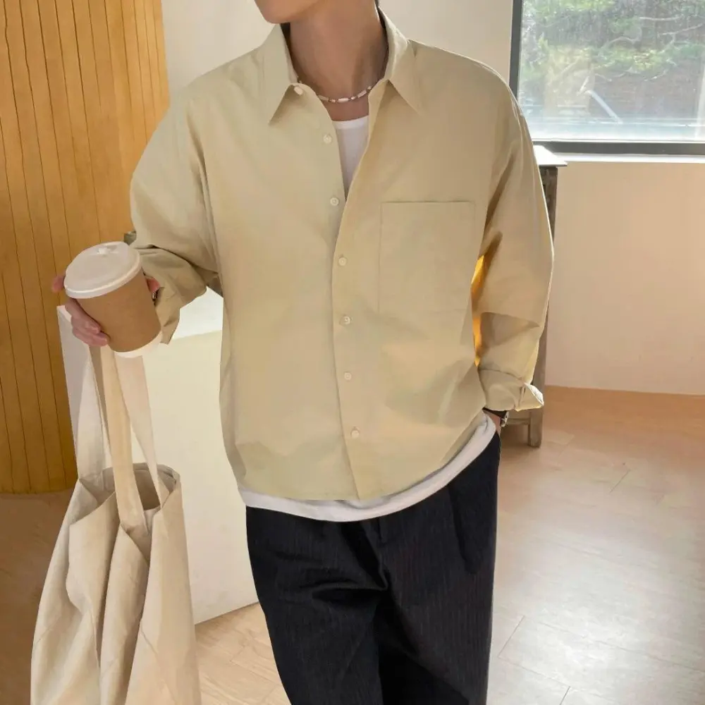 Boxy Fit Long Sleeve Shirt