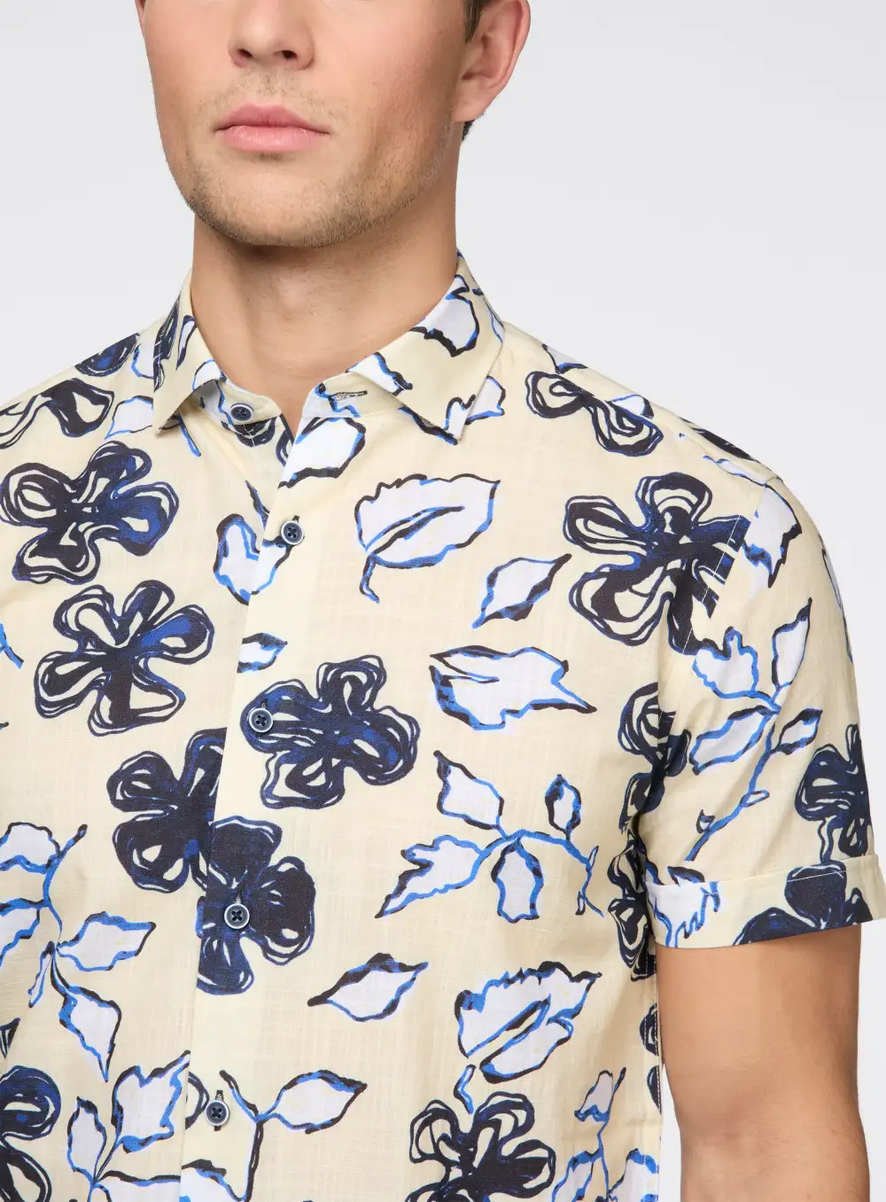 Botanical Linen Effect Shirt