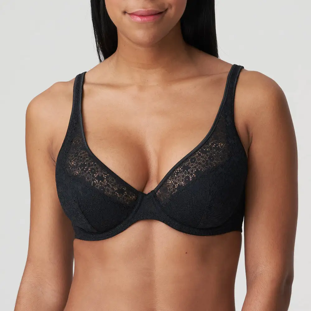 Women's Push-Up Plunge Lace Triangle Bra