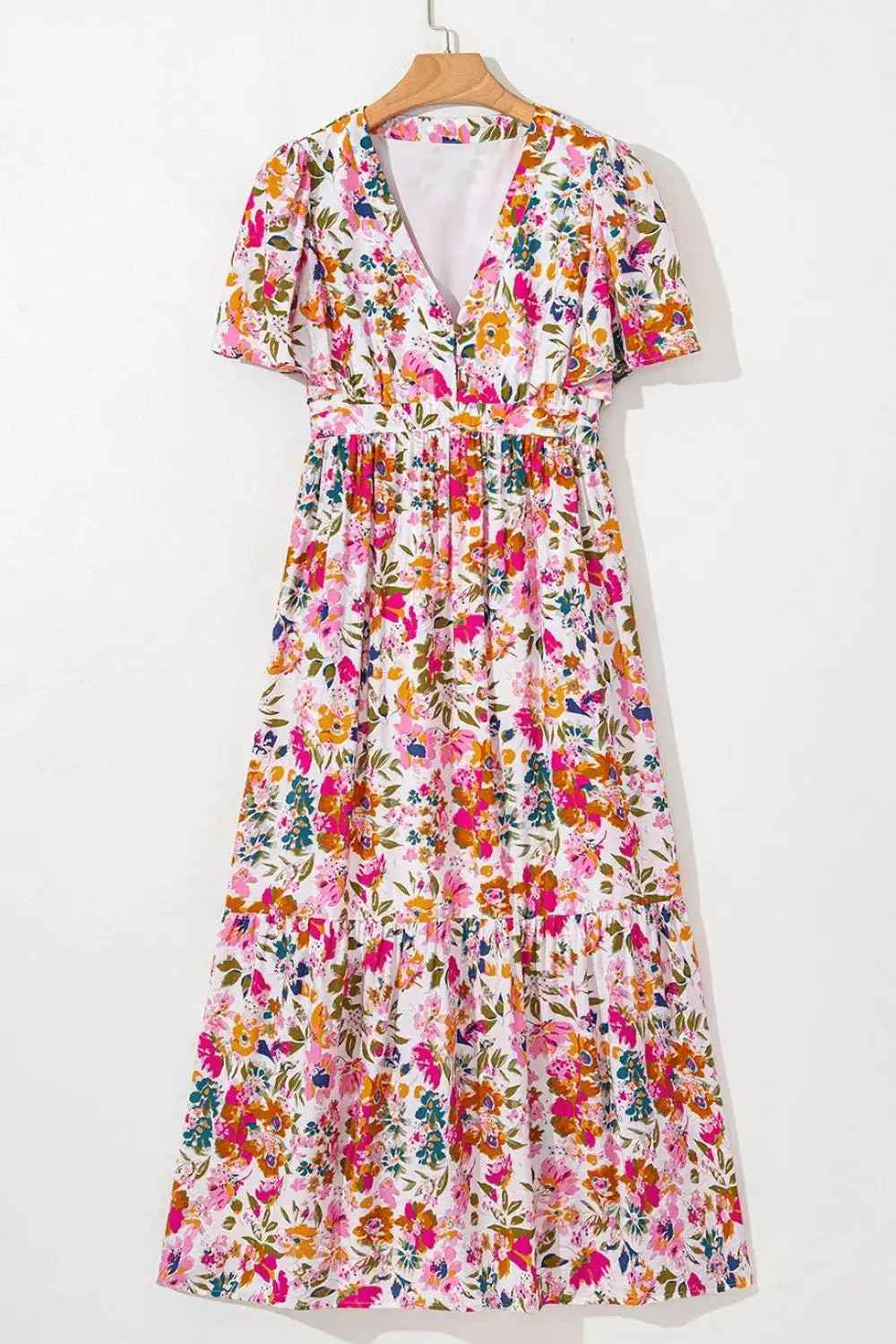 Pocket Detail Floral Dress