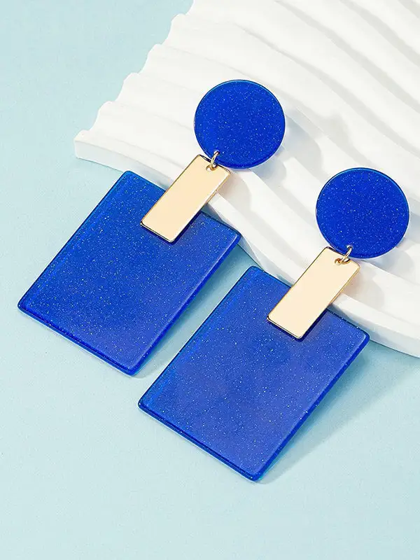 Artful Crystal-Look Drop Earrings
