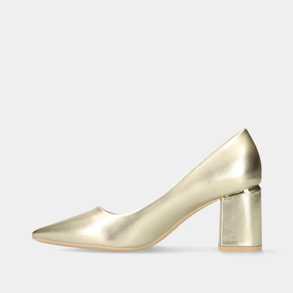 Refined Block Heel Comfort Pumps