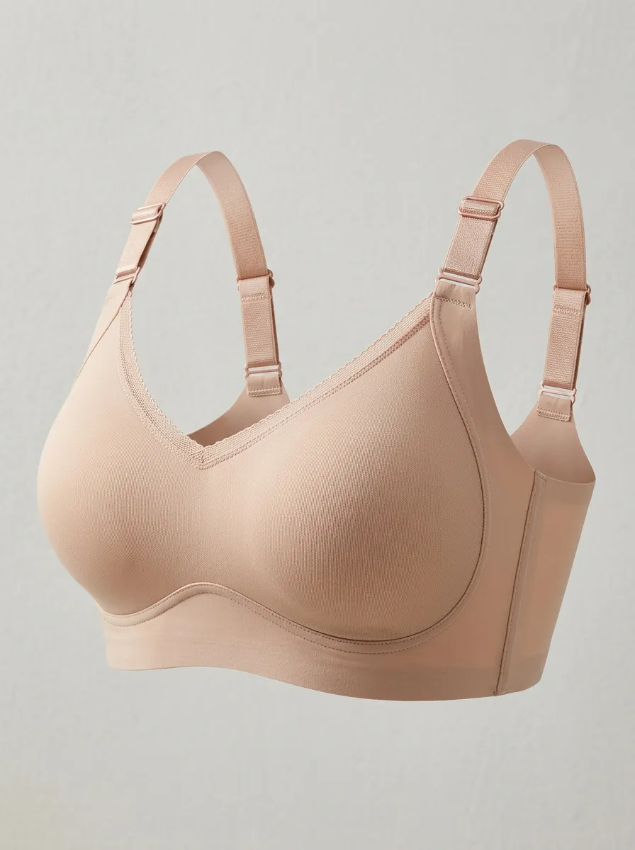 Women's Classic Full-Coverage Seamless Adjustable-Strap Bra