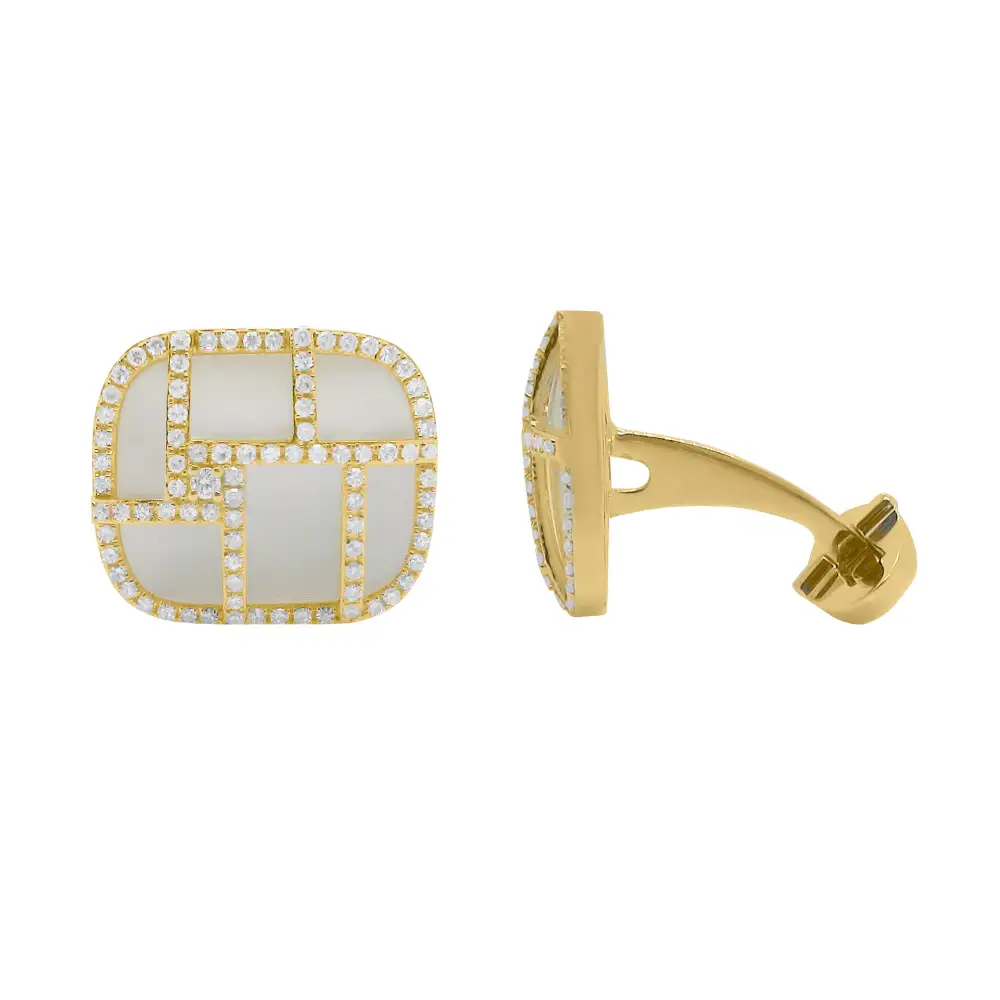 Classic Minimal Classic Diamond Cufflinks