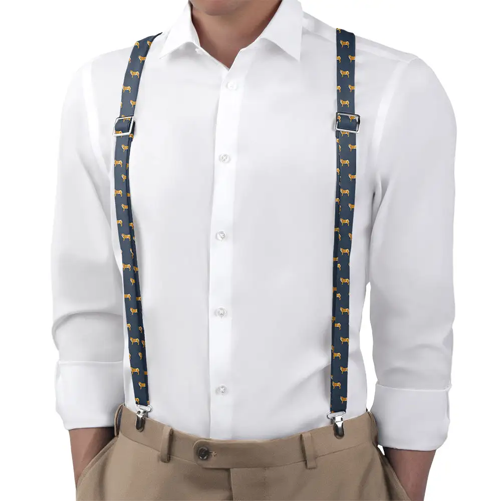Shiba Inu Dog Theme Suspenders