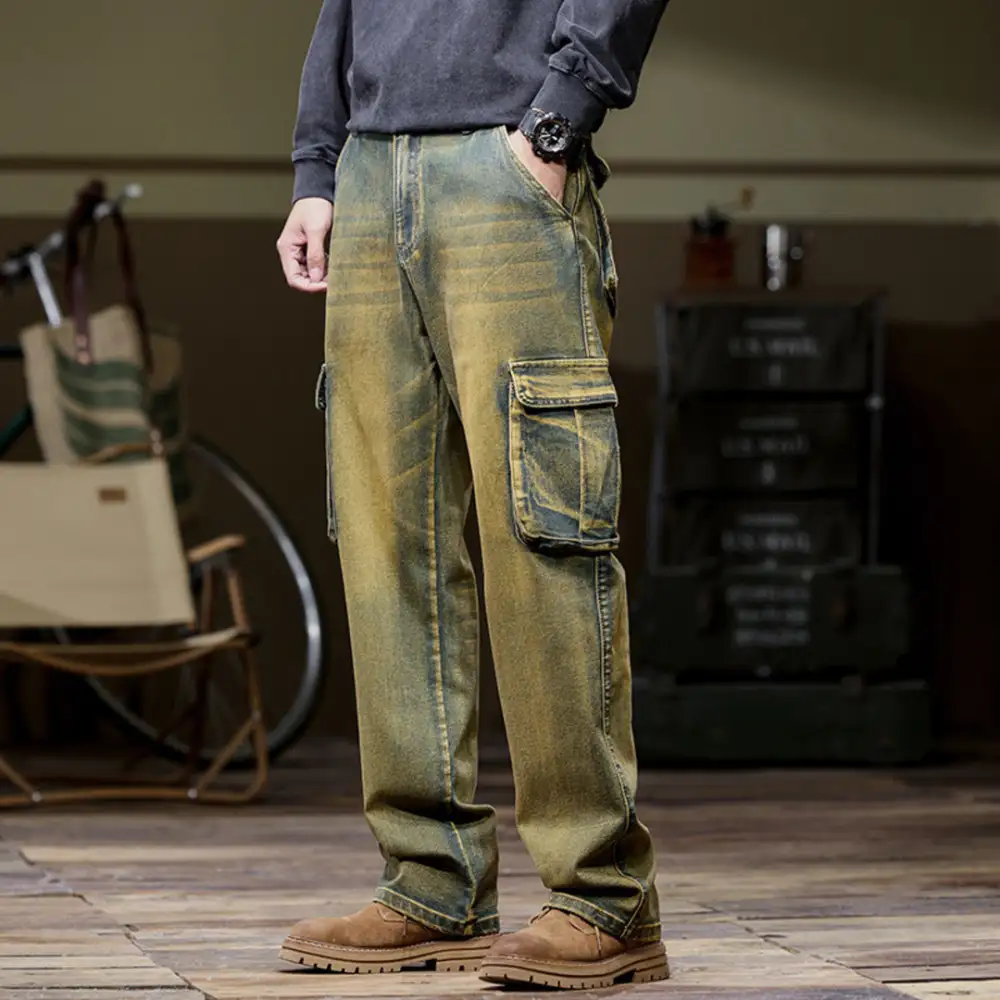 Utility Pocket Work Jeans