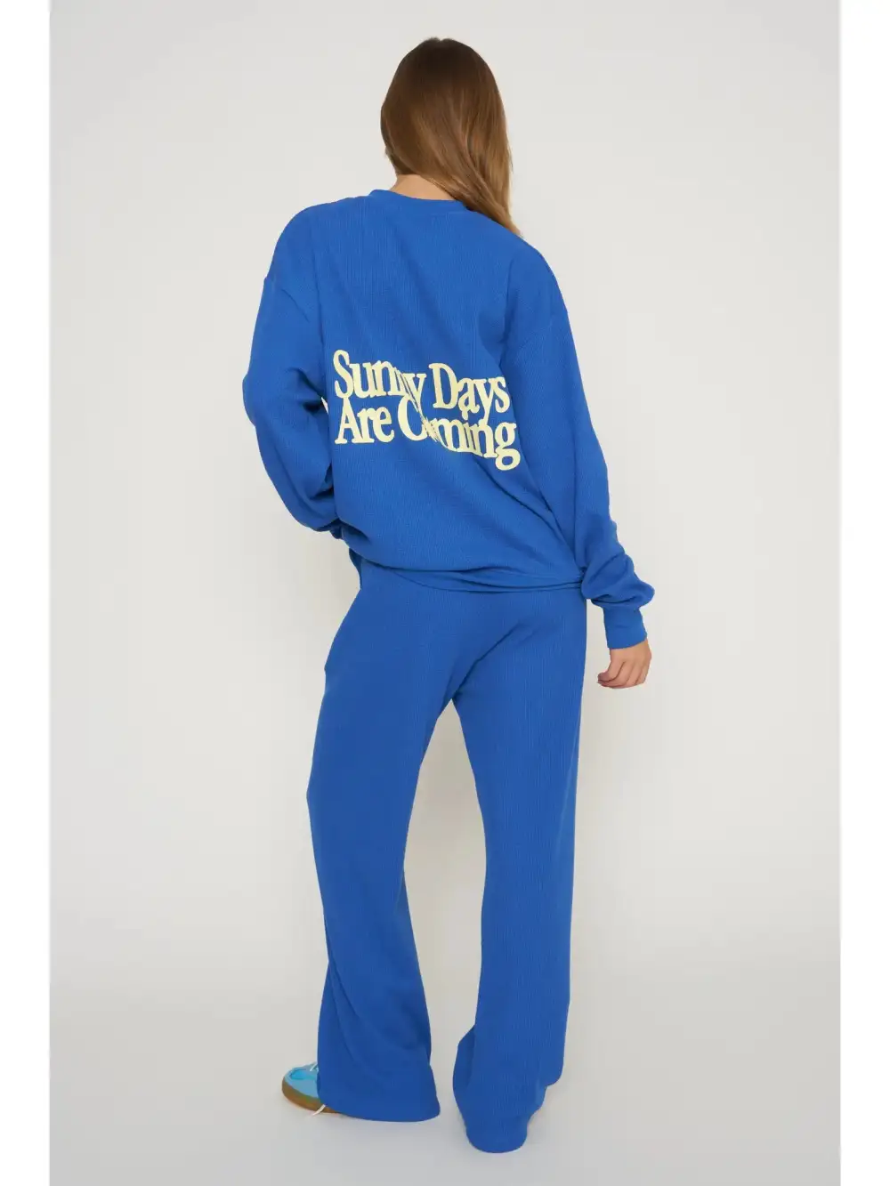 Relaxed Waffle Pants Set