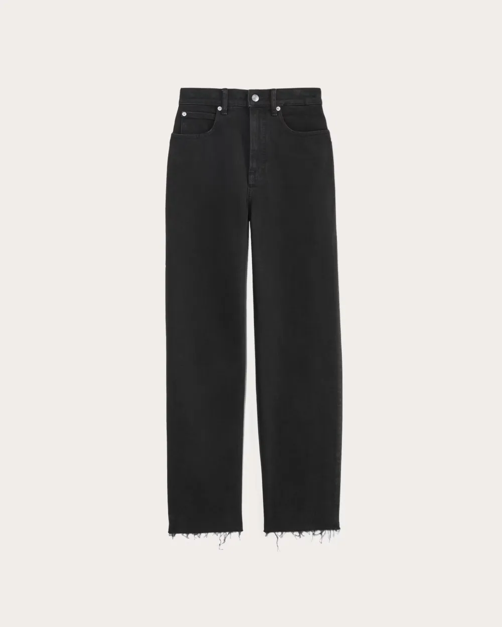 Straight-Leg High-Waisted Jeans