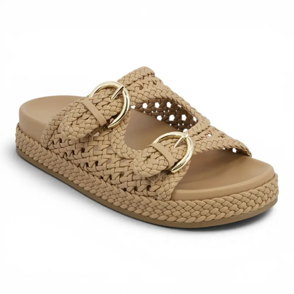 Monaco Trendy Woven Buckle Slide