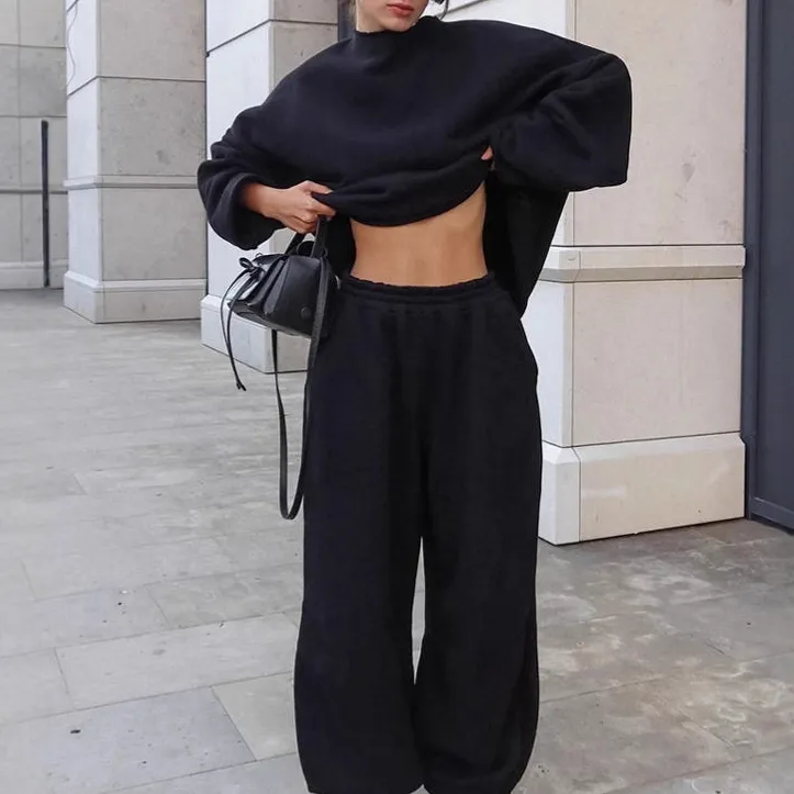 Loose Hoodie Sweatpants Set
