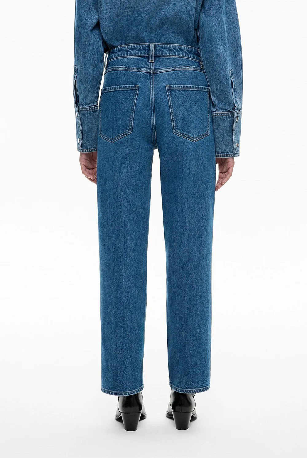Retro Denim Long Pants