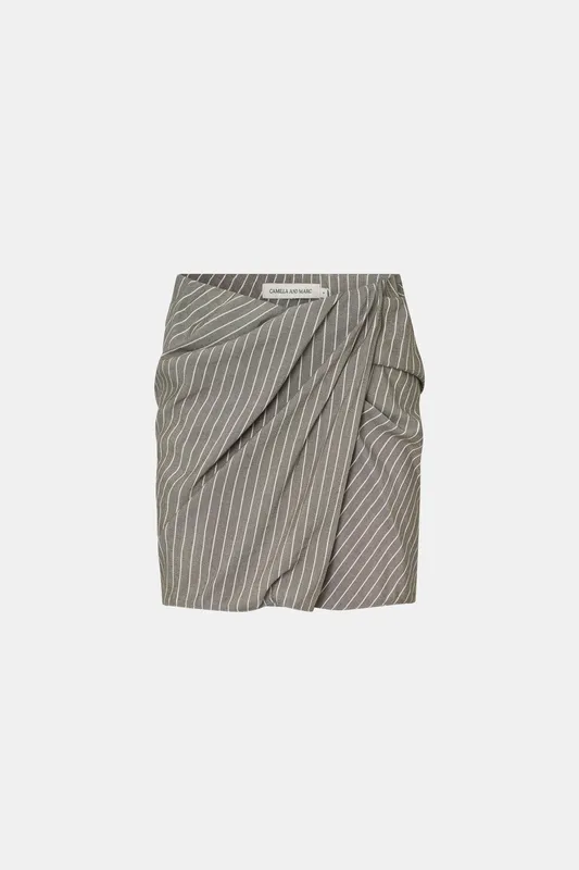 Ash Stripe Striped Skirt