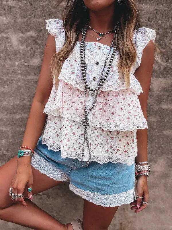 Floral Print Tank Top