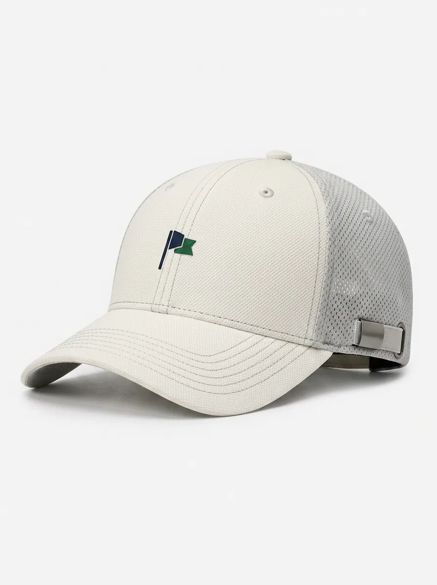 Unisex Equestrian Lover Flag Logo Embroidered Mesh Cap