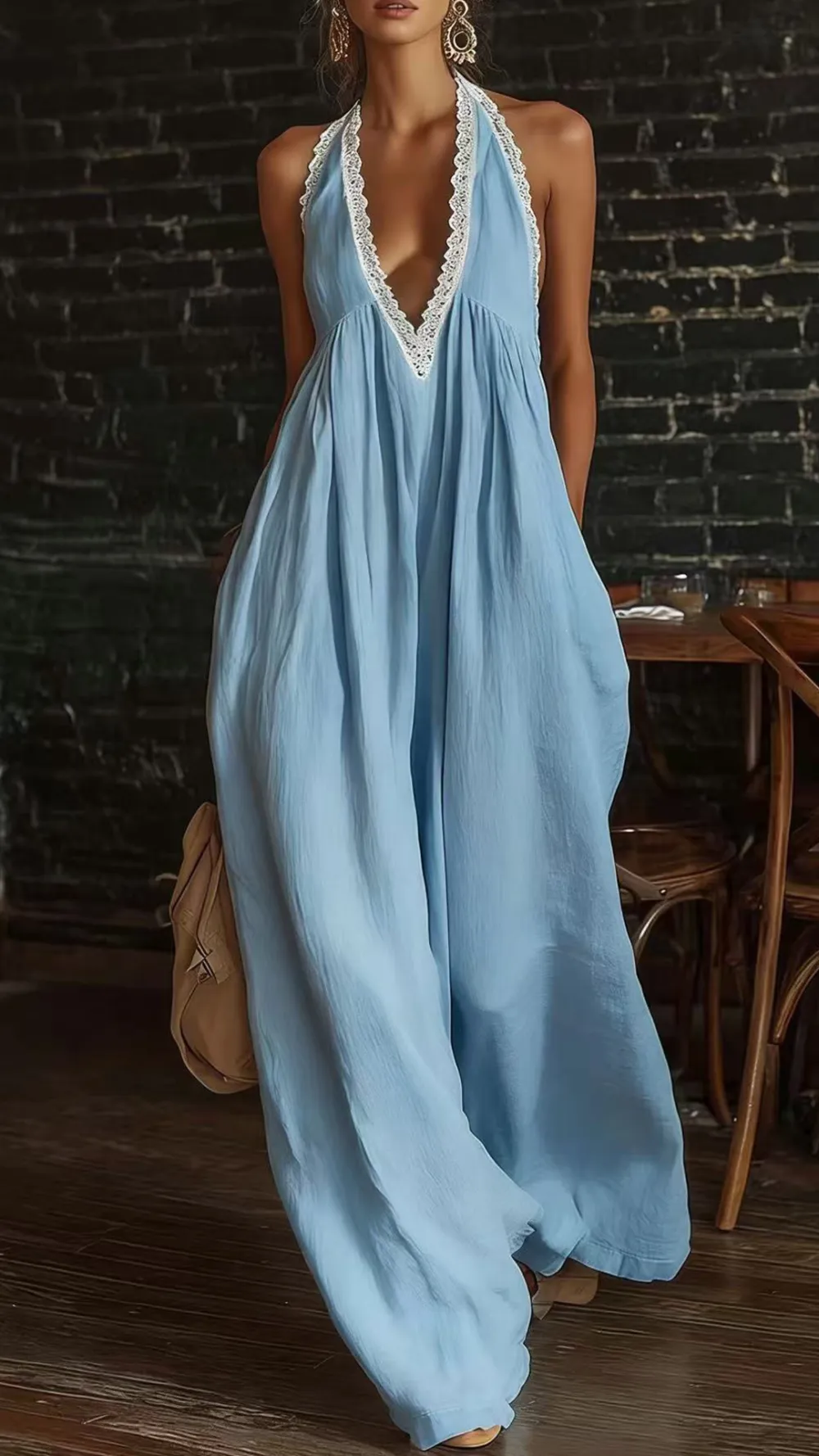 Textured Fabric Jumpsuit