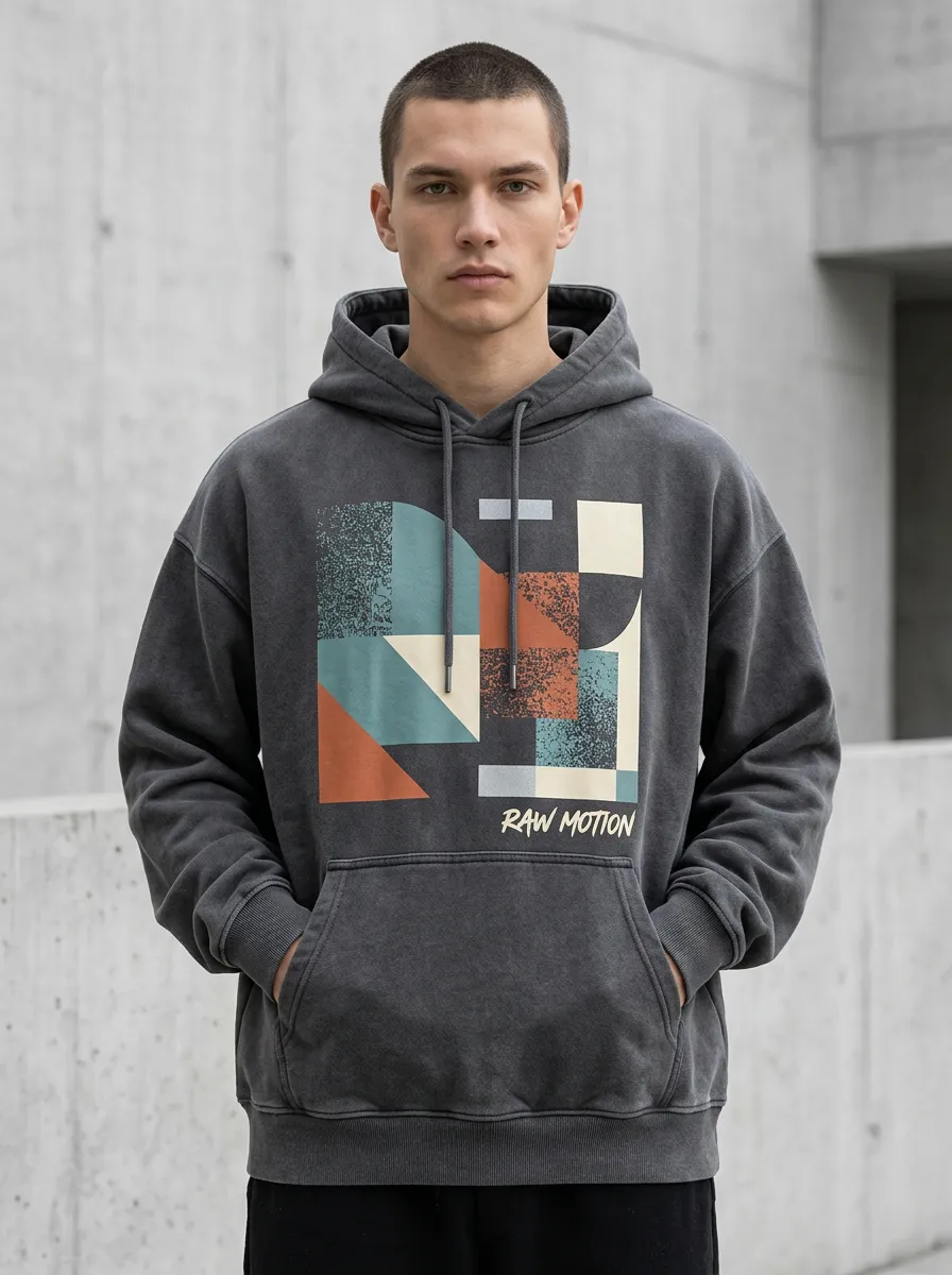 Adventure Geometric Abstract Men's Graphic Hoodie
