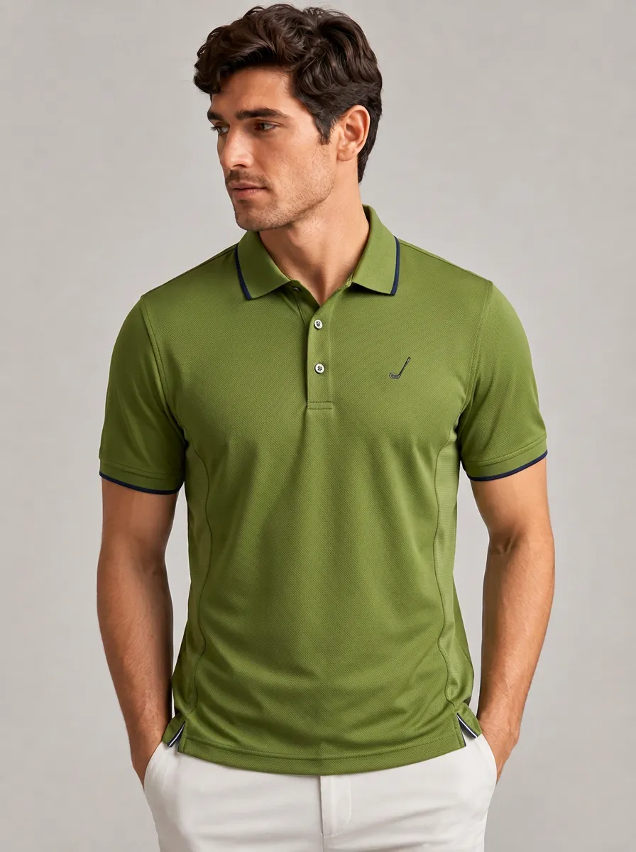 Men's Equestrian Lover Horse Riding Logo Printed Polo Shirt
