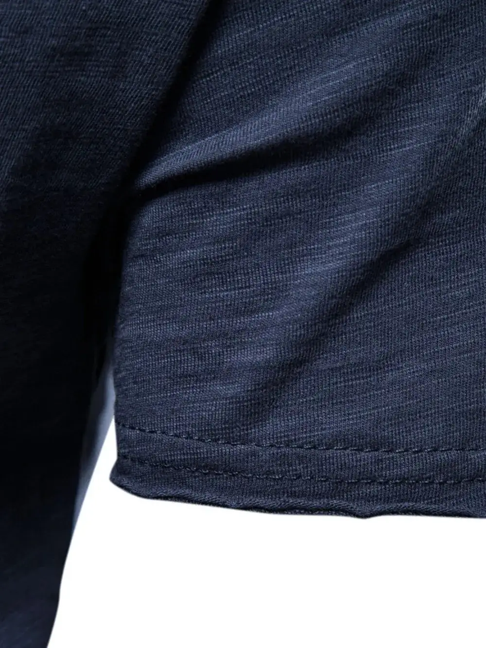 Button Detail Crew Neck Short Sleeve Tee