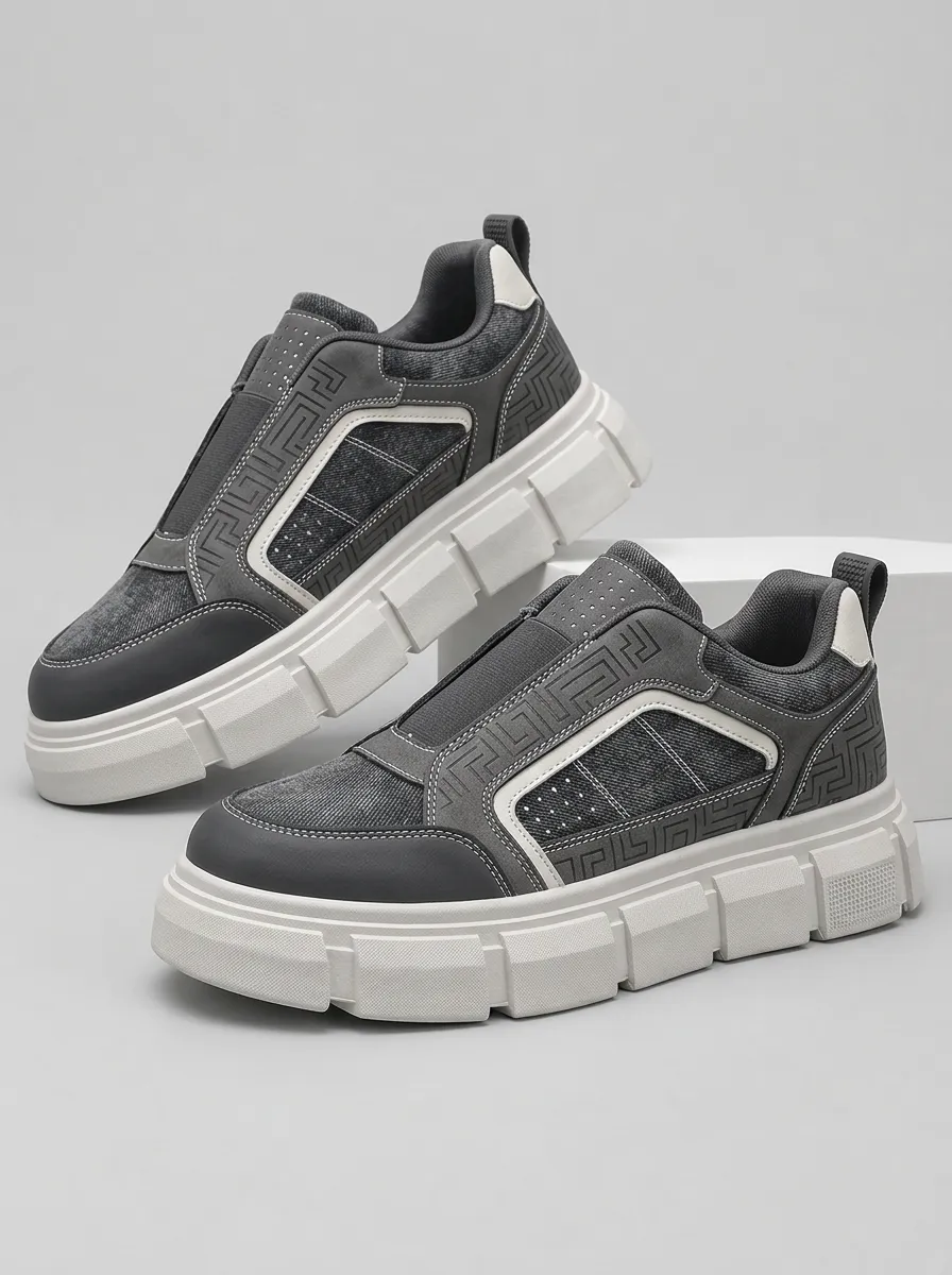 Men's Contemporary Casual Geometric Pattern Skate Shoes