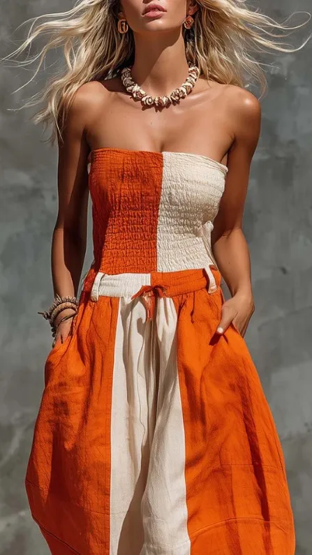 Cropped Wide Leg Jumpsuit
