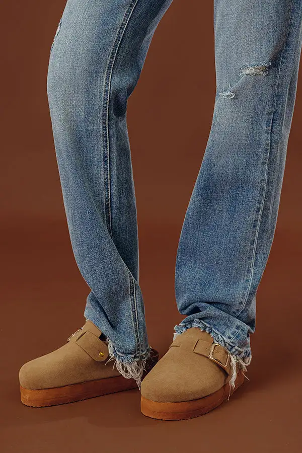Everyday Faux Suede Platform Clogs