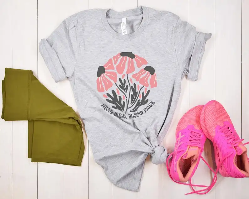 Wildflowers Shirt Boho Floral Nature T-Shirt