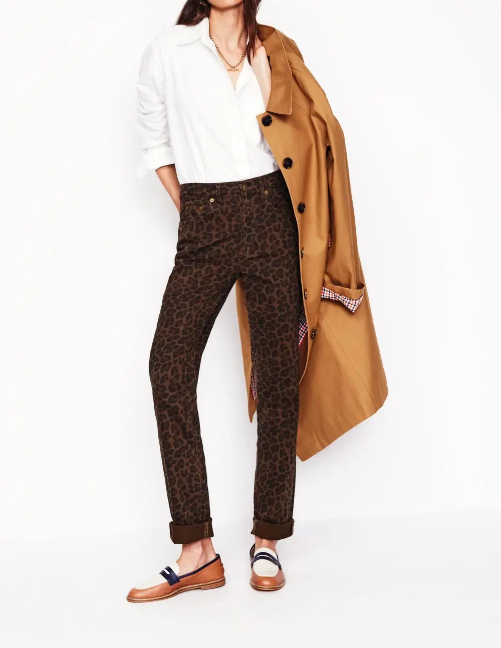 Girlfriend Jeans -Leopard