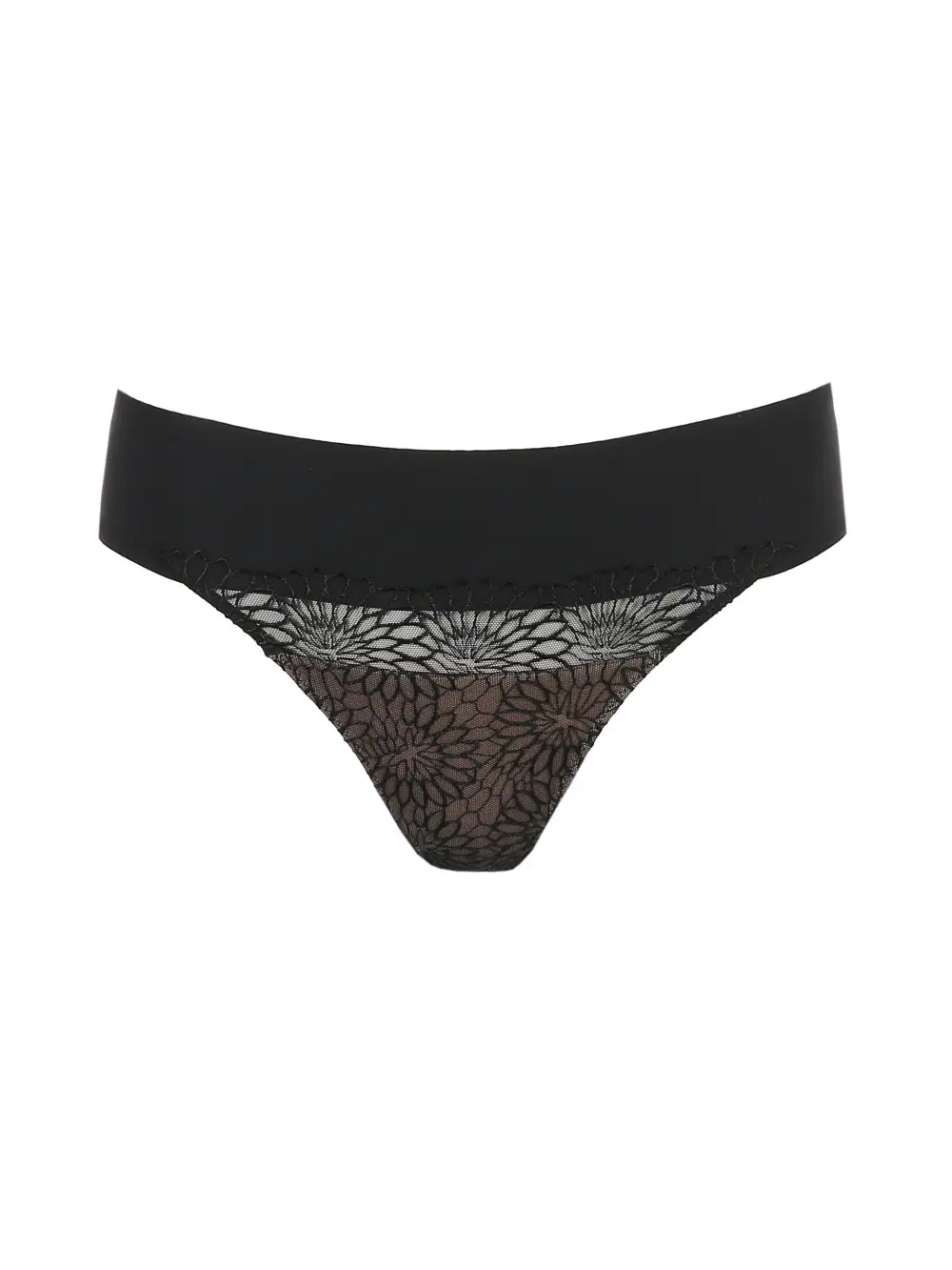 Women's High Cut Elastic Waistband Cotton Gusset Cotton Lightweight Soft Fabric Stretch Fit Tanga Panty