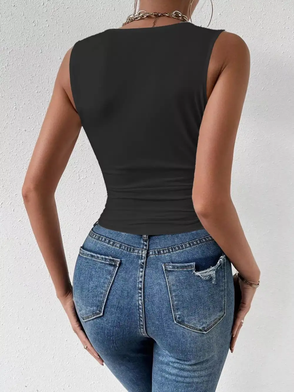Refined Ruched Tank Top
