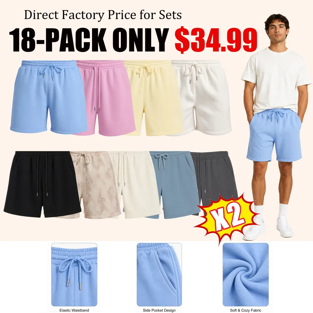 Unisex Casual Comfort Lounge Shorts! 100% cotton!