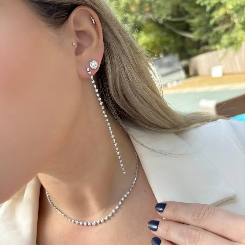 Artful Bold Gem Detail Earrings