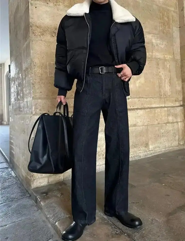 Seam Straight Leg Jeans