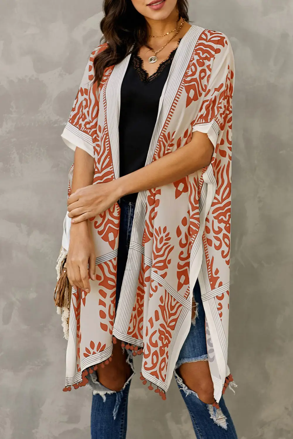 Swimwear Prowess Pom Pom Kimono