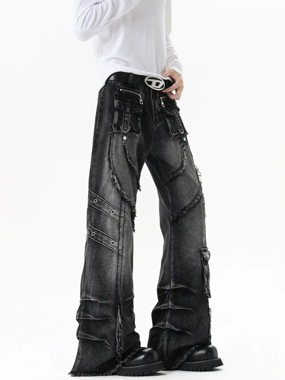 Utility Flare Jeans