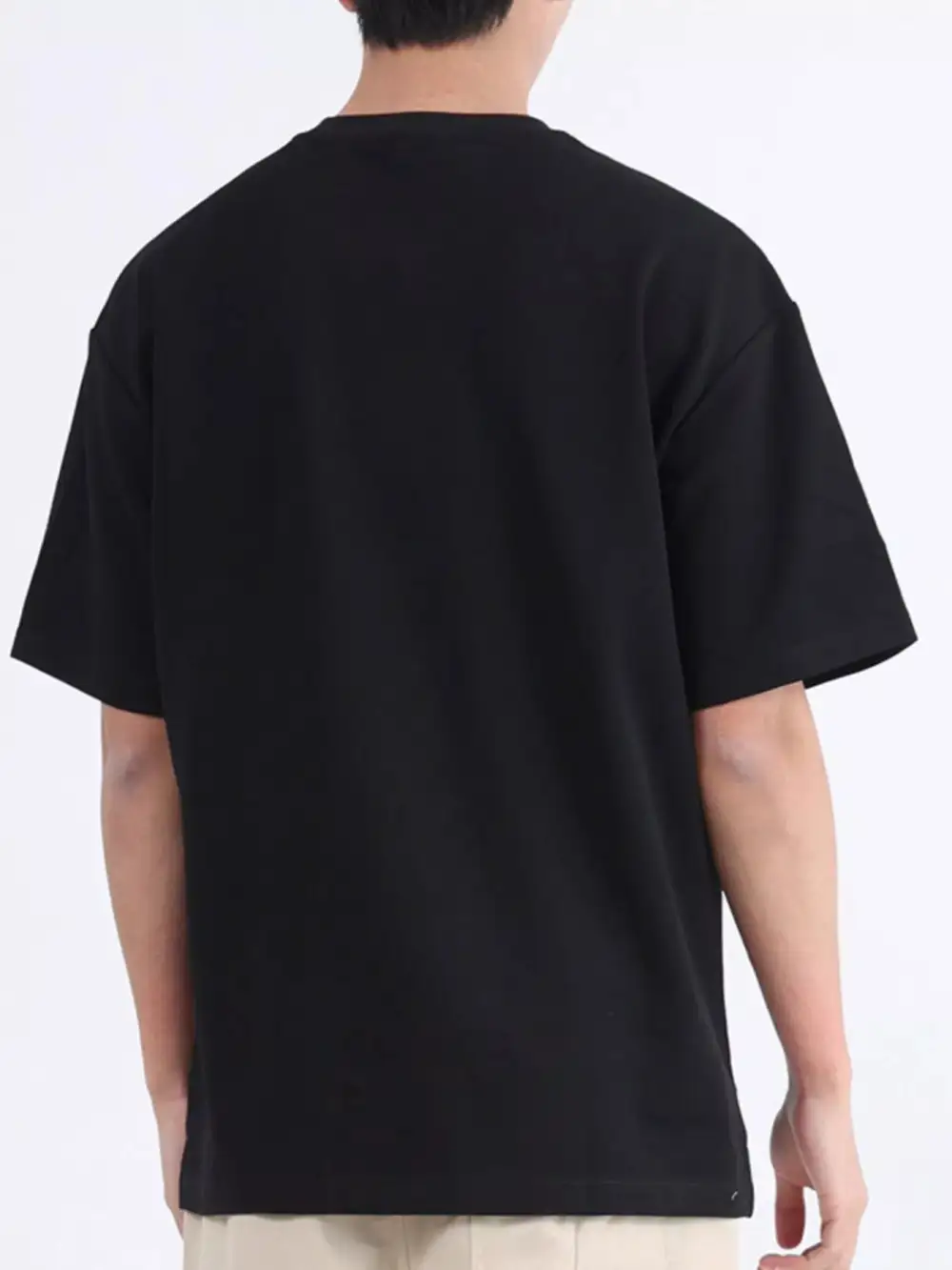 Men’s Plus Size Solid Crewneck T-Shirt