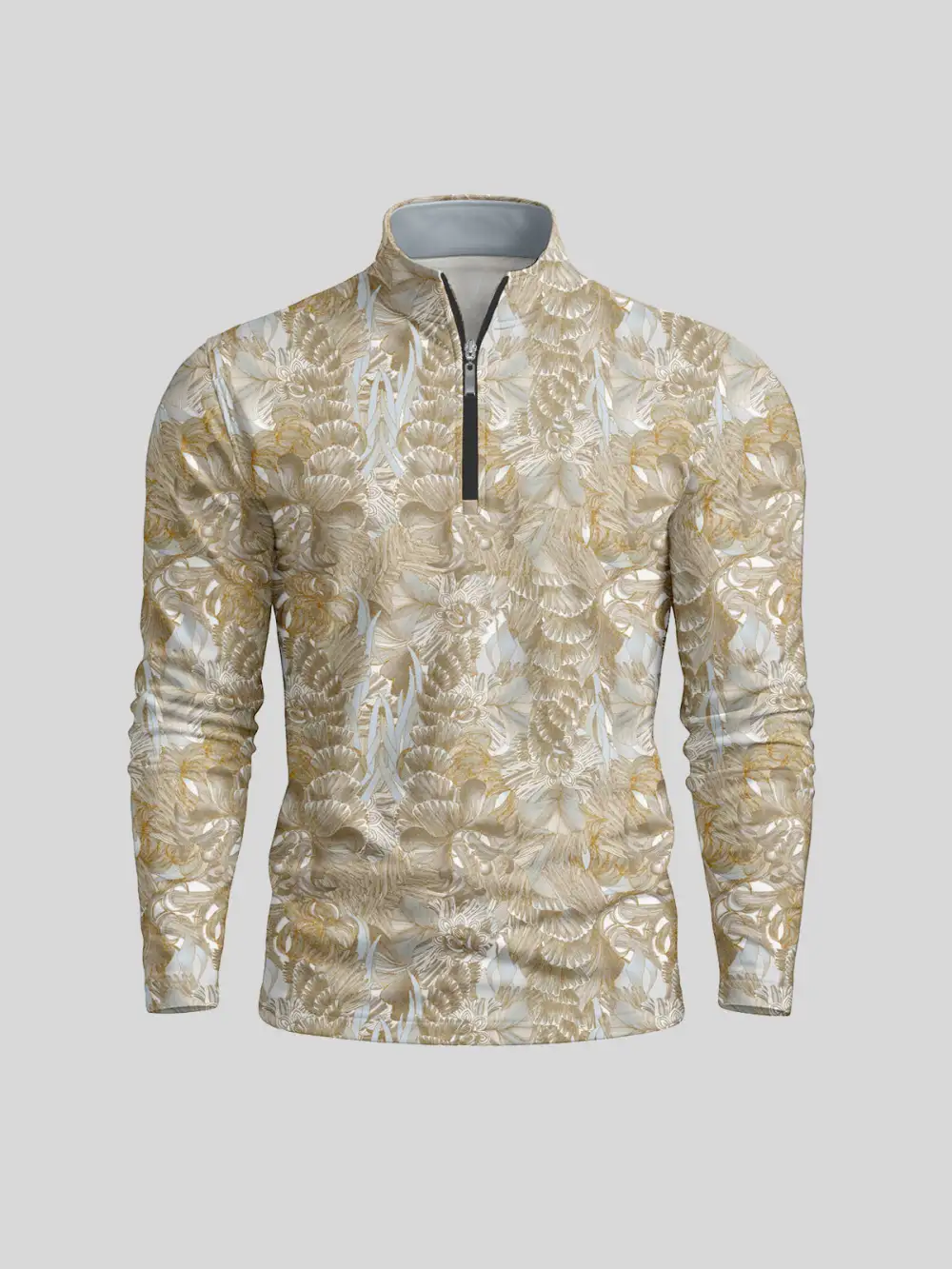 Easygoing Lightweight Long Sleeve Pullover Golf Shirt