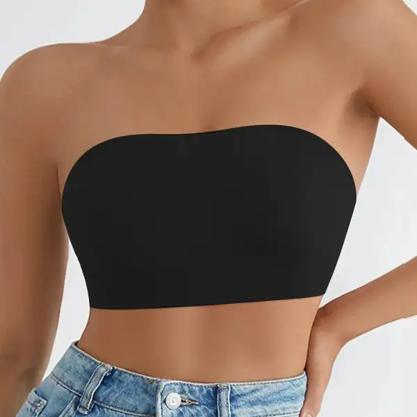Seamless Bra with Silicone Grip Band