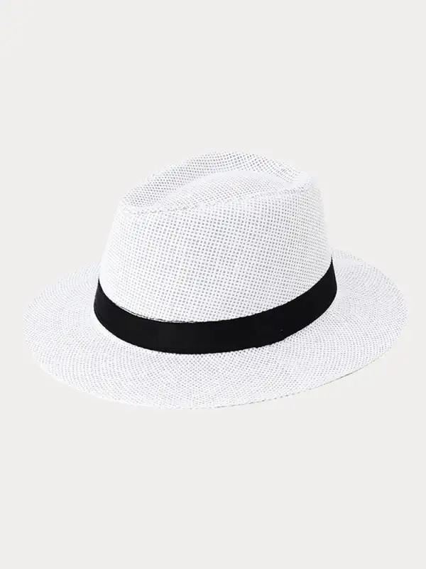 Unisex Structured Panama Straw Hat