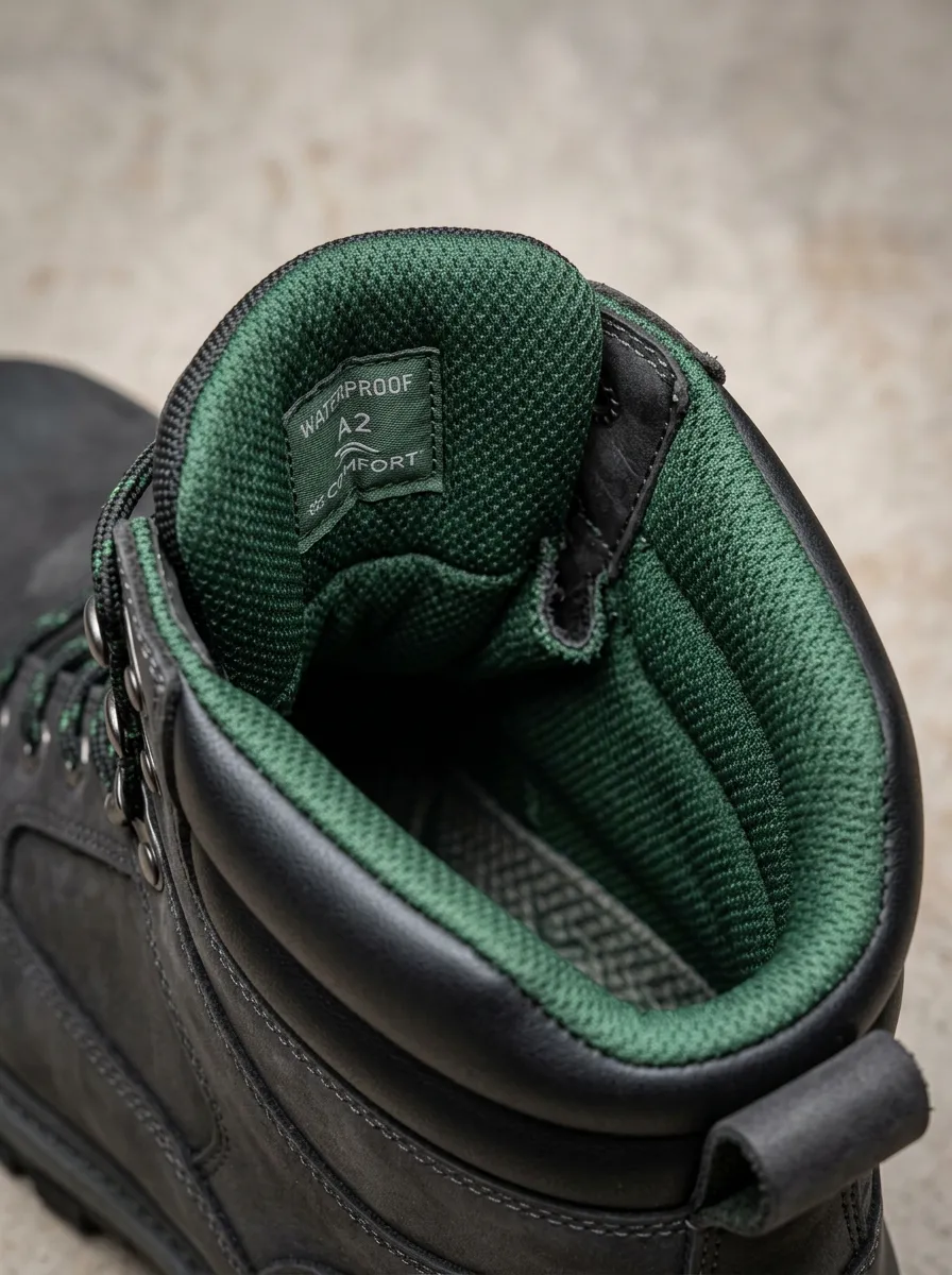 Field-Ready Outdoor Leather-Look Men's Waterproof Work Boots